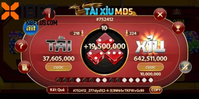 Tổng quan về trò chơi tài xỉu MD5 hot hit
